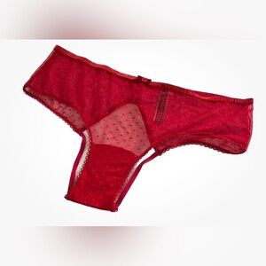 Victoria's Secret Very Sexy Cheeky Red Mesh Panty